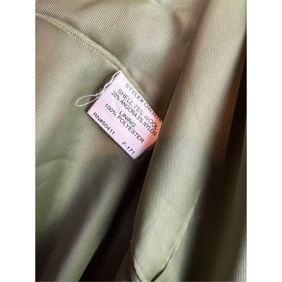 Vintage 1990s Plus Size Oscar de La Renta Wool Blend Overcoat - Picture 13 of 13